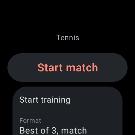 Pick a format, say who serves, start. That is the whole setup.